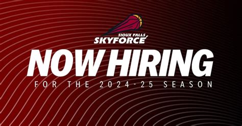 Sioux Falls Skyforce Job Internship Opportunities This Is Your Chance To Work With The Pros The Skyforce Is Now Hiring For A Variety Of Seasonal Instagram