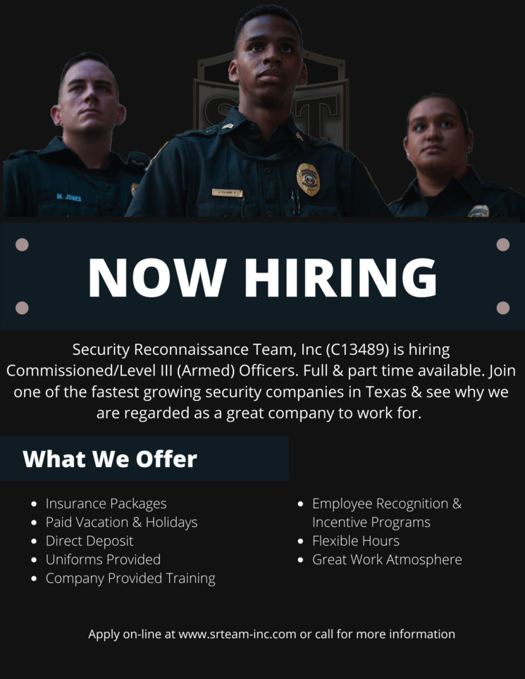 Srt Security Is Now Hiring Security Reconnaisance Team Srt Security Is Now Hiring Security Reconnaisance Team