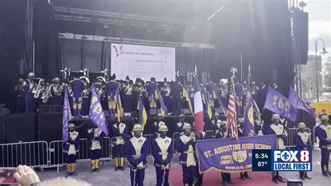 St Aug Band Returns From D Day Trip With Memories For A Lifetime Youtube