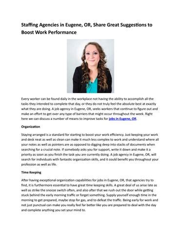 Staffing Agencies In Eugene Or Share Great Suggestions To Boost Work Staffing Agencies In Eugene Or Share Great Suggestions To Boost Work