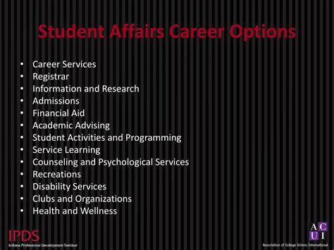 Student Affairs Jobs
