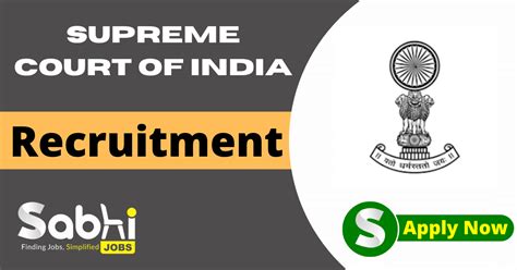 Supreme Court Of India Jobs Notification 2024 Apply Online For 107