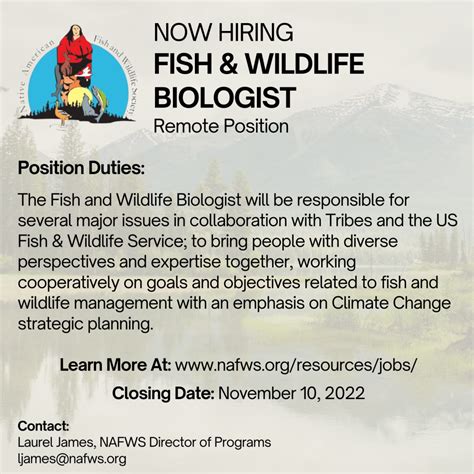 Us Wildlife And Fisheries Jobs