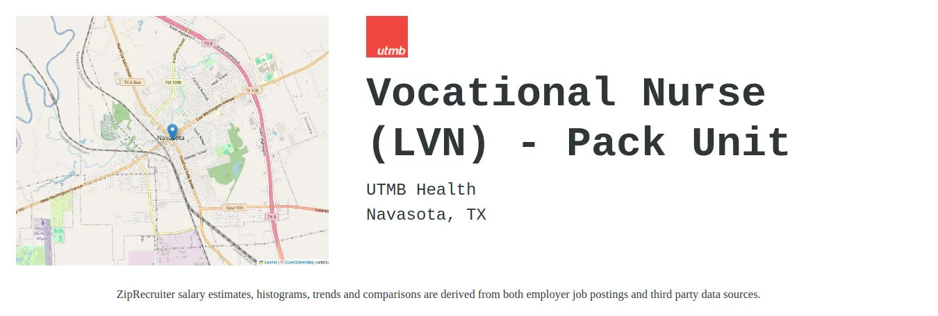 Utmb Health Vocational Nurse Pack Unit Job In Navasota Tx Utmb Health Vocational Nurse Pack Unit Job In Navasota Tx