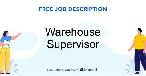 Warehouse Supervisor Job Description Jobsoid Warehouse Supervisor Job Description Jobsoid