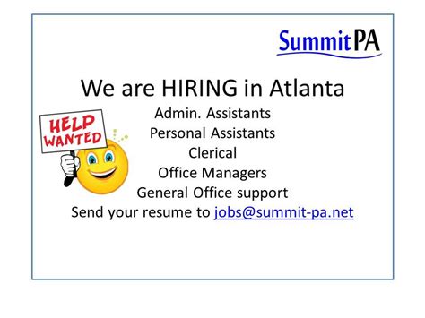 We Are Hiring In Atlanta Ga For Admin Assistants Personal Assistants We Are Hiring In Atlanta Ga For Admin Assistants Personal Assistants