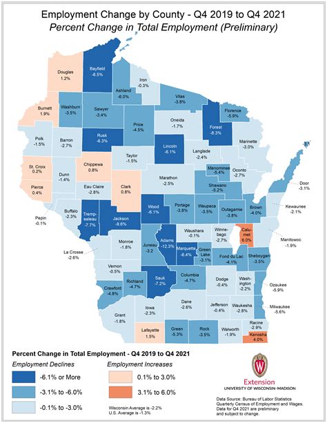 Wisconsin Not Back To Pre Pandemic Job Levels Community Economic Development