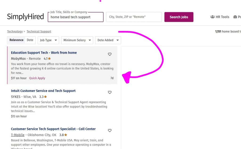 Work From Home Tech Support Jobs