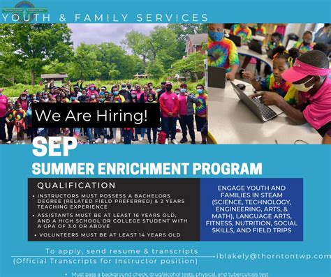 Youth Family Jobs Thornton Township Youth Family Jobs Thornton Township