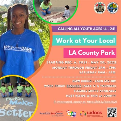 Youth Jobs Open At La County Parks Rec Youth Jobs Open At La County Parks Rec