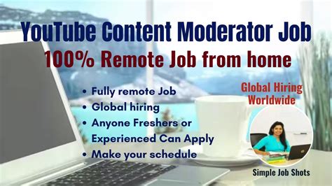 Youtube Moderator Job